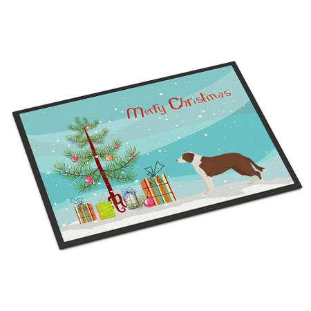 Carolines Treasures 18 x 27 in. Borador Christmas Tree Indoor or Outdoor Mat CK3807MAT